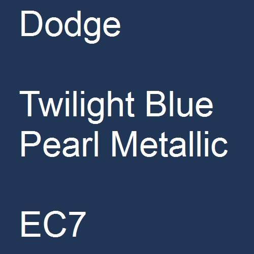 Dodge, Twilight Blue Pearl Metallic, EC7.